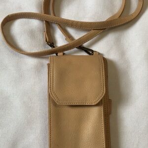 Women’s Tan Crossbody Phone Bag wallets purse
